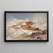 Fonti calde del fiume Gardiners Yellowstone - Thomas Moran — quadro incorniciato alla parete