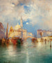Lever de lune à Chioggia, Venise - Thomas Moran — vista dell’opera