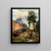 Leone di montagna nel rifugio del Grand Canyon - Thomas Moran — quadro incorniciato alla parete