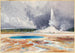 Old Castle Geyser - Thomas Moran — vista dell’opera