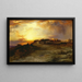 Pueblo al tramonto Laguna - Thomas Moran — quadro incorniciato alla parete