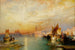 Tramonto, Santa Maria e il Palazzo dei Doge, Venezia - Thomas Moran — vista dell’opera