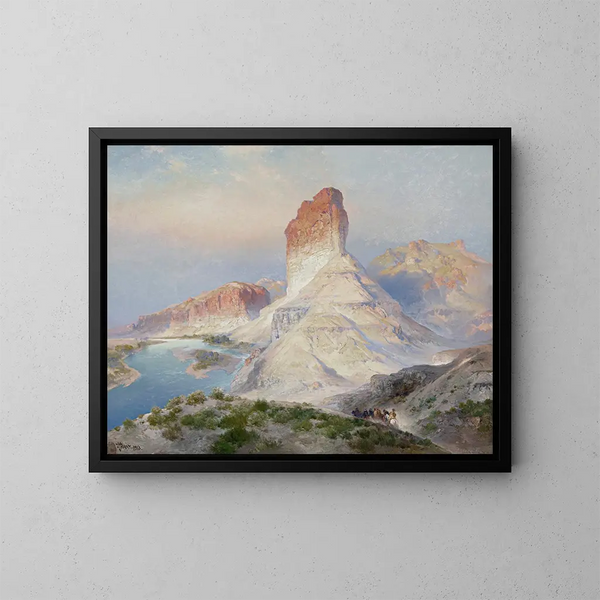 L'estate indiana a Green River, Wyoming - Thomas Moran — quadro incorniciato alla parete