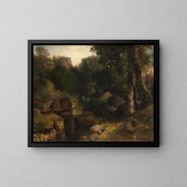 La Vallée - Thomas Moran — quadro incorniciato alla parete