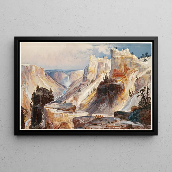 Le Grand Canyon Yellowstone - Thomas Moran — quadro incorniciato alla parete