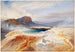 La grande source bleue del bacino inferiore di geyser, Yellowstone - Thomas Moran — vista dell’opera