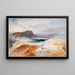 La grande source bleue del bacino inferiore di geyser, Yellowstone - Thomas Moran — quadro incorniciato alla parete
