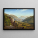 La Juniata, sera - Thomas Moran — quadro incorniciato alla parete