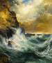 La onda che si ritira - Thomas Moran — vista dell’opera