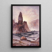 Les Tours de Tower Falls Yellowstone - Thomas Moran — quadro incorniciato alla parete