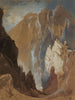 Gorges de Toltec et falaise d'Eva depuis l'ouest du Colorado - Thomas Moran — vista dell’opera