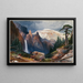 Cascate della Torre e Montagna di Zolfo, Yellowstone - Thomas Moran — quadro incorniciato alla parete