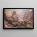 Vallée des eaux murmurantes, sud dello Utah - Thomas Moran — quadro incorniciato alla parete