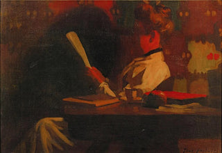 Thomas Pollock Anshutz - Woman In An Interior Reading.webp