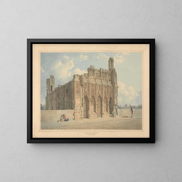 La cappella del ponte di Wakefield, Yorkshire - Thomas Richard Underwood — quadro incorniciato alla parete