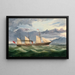 Un vaporetto della marina mercantile che si avvicina alla costa, potenzialmente Port Chalmers, Nuova Zelanda - Thomas Robertson — quadro incorniciato alla parete
