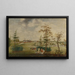 Vista della casa di campagna del Gloucestershire - Thomas Robins l'Ancien — quadro incorniciato alla parete