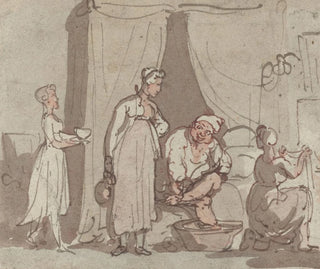 Le Bain de pieds - Thomas Rowlandson — vista dell’opera
