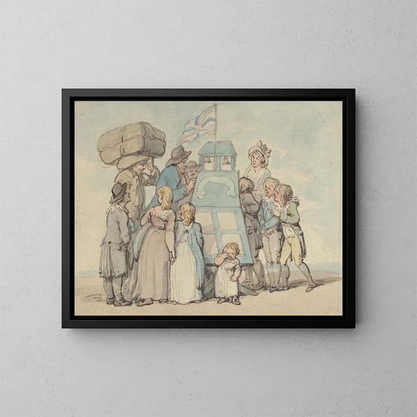 Le Cabinet de curiosités - Thomas Rowlandson — quadro incorniciato alla parete