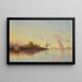 Vista sul Nilo vicino al Cairo, Egitto - Thomas Seddon — quadro incorniciato alla parete