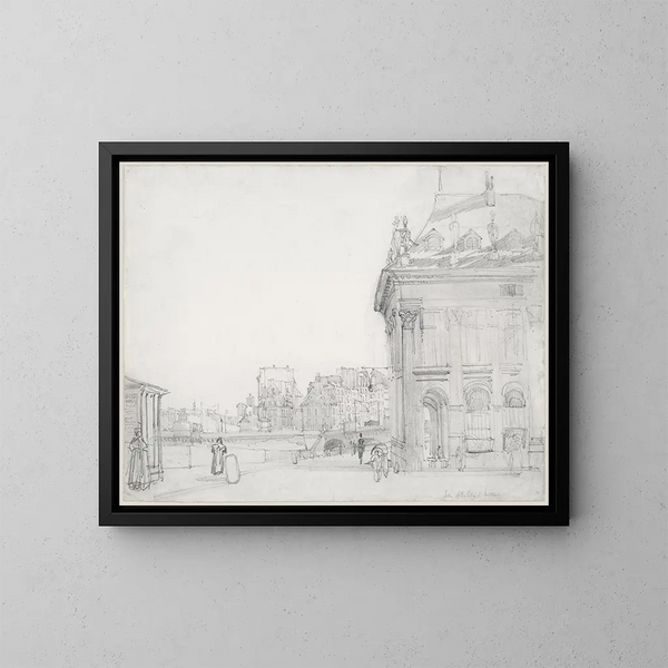 Île de la Cité depuis l'Institut de Paris - Thomas Shotter Boys — quadro incorniciato alla parete