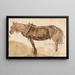 Un cavallo trainato visto da vicino - Thomas Sidney Cooper — quadro incorniciato alla parete