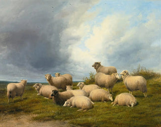 Thomas Sidney Cooper - Sheep In A Pasture.webp