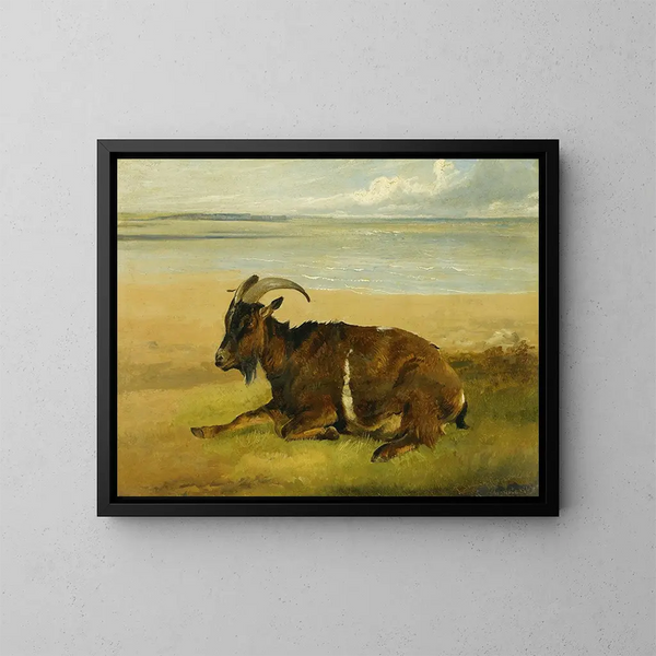 Il lutto solitario - Thomas Sidney Cooper — quadro incorniciato alla parete