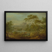 Paesaggio immaginario con una carriola e una vista lontana di una città - Thomas Smith de Derby — quadro incorniciato alla parete