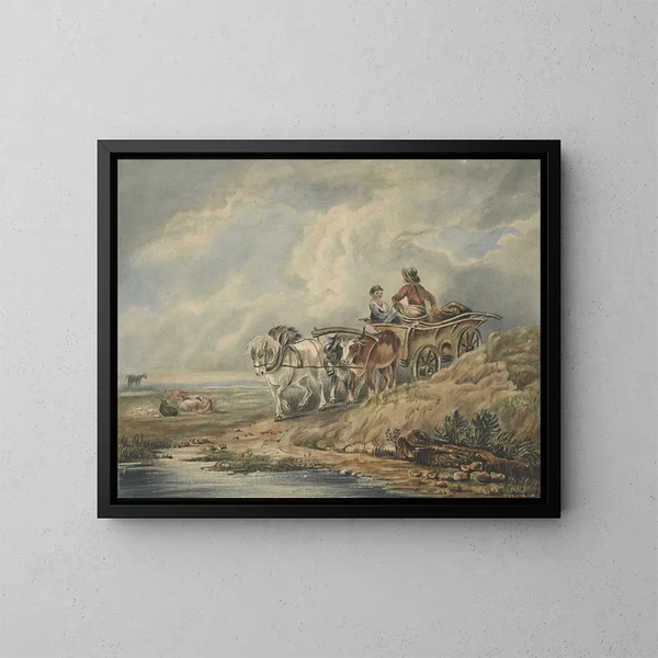 Il carrello - Thomas Webster — quadro incorniciato alla parete
