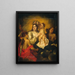 La Vergine incoronata dal Bambino Gesù Redentore - Thomas Willeboirts Bosschaert — quadro incorniciato alla parete