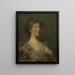 Ritratto di una dama - Thomas Wilmer Dewing — quadro incorniciato alla parete