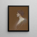 Ritratto di una donna - Thomas Wilmer Dewing — quadro incorniciato alla parete