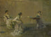 Le Commérage - Thomas Wilmer Dewing — vista dell’opera