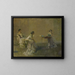 Le Commérage - Thomas Wilmer Dewing — quadro incorniciato alla parete