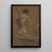 Le Musicien - Thomas Wilmer Dewing — quadro incorniciato alla parete