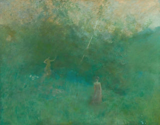 Thomas Wilmer Dewing - The White Birch.webp