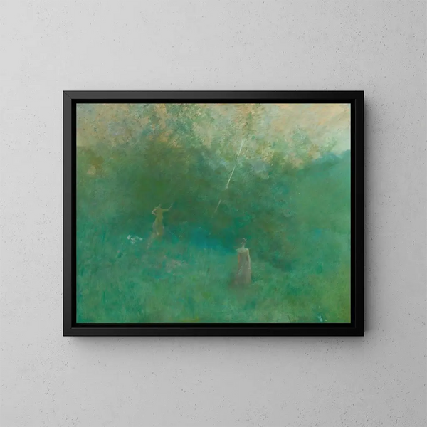 Le bouleau blanc - Thomas Wilmer Dewing — quadro incorniciato alla parete