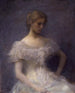 Giovane ragazza seduta - Thomas Wilmer Dewing — vista dell’opera
