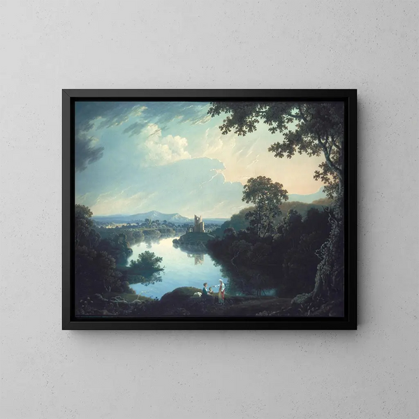 Paesaggio nel Galles - Thomas Wright — quadro incorniciato alla parete