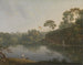 Paesaggio con un lago e delle barche - Thomas Wright — vista dell’opera