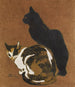Due gatti - Théophile Alexandre Steinlen — vista dell’opera