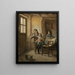 Il pasto dei bambini - Théophile Duverger — quadro incorniciato alla parete