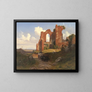 Thorald Lsse - View of the Terme di Caracalla in Rome.webp