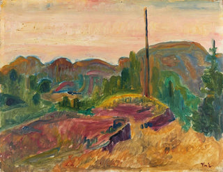 Paesaggio serale - Thorvald Erichsen — vista dell’opera