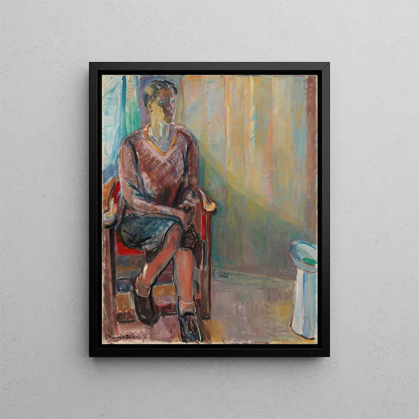 Thorvald Erichsen - Seated Woman in an Interior.webp