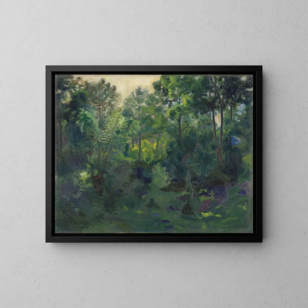 Paesaggio boscoso - Thorvald Erichsen — quadro incorniciato alla parete