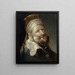 orientale con turbante e fez con due pomponi - Tiberius Dominikus Wocher — quadro incorniciato alla parete