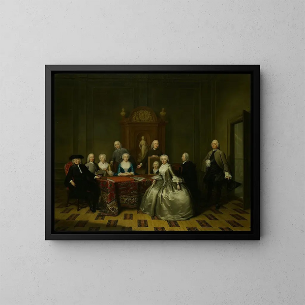 Jan de Bosch e la sua famiglia - Tibout Regters — quadro incorniciato alla parete