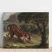 Riproduzione del dipinto Tigre e serpente - Eugène Delacroix